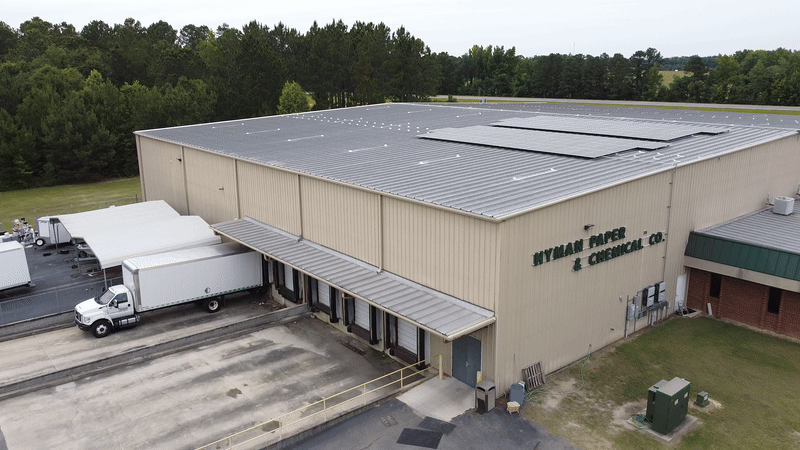 building drone from corner